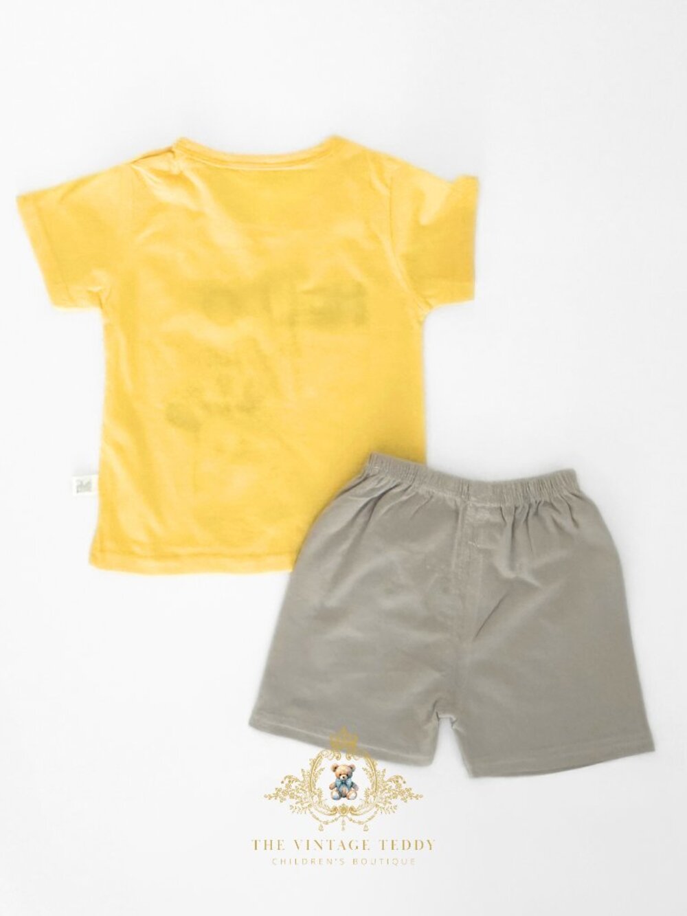 NWT Cute Boys Matching Set Kids T-shirt Shorts 2-Piece Cotton Giraffe 18-24M - Picture 2 of 4
